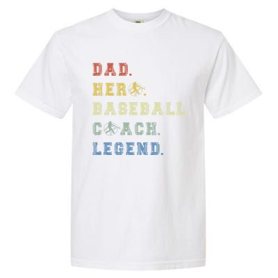 Baseball Coach Dad Gift Garment-Dyed Heavyweight T-Shirt