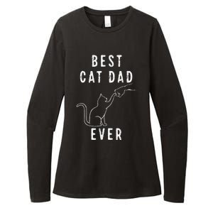 Best Cat Dad Ever Cat Daddy Paw Fist Bump Meow Cat Womens CVC Long Sleeve Shirt