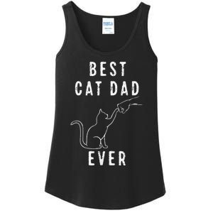 Best Cat Dad Ever Cat Daddy Paw Fist Bump Meow Cat Ladies Essential Tank