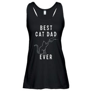 Best Cat Dad Ever Cat Daddy Paw Fist Bump Meow Cat Ladies Essential Flowy Tank