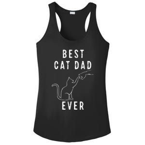 Best Cat Dad Ever Cat Daddy Paw Fist Bump Meow Cat Ladies PosiCharge Competitor Racerback Tank