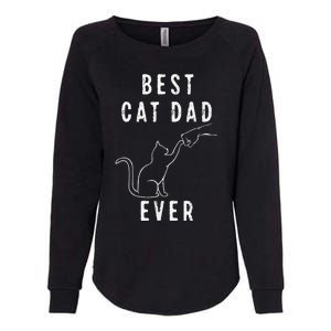 Best Cat Dad Ever Cat Daddy Paw Fist Bump Meow Cat Womens California Wash Sweatshirt