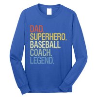 Baseball Coach Dad Cute Gift Long Sleeve Shirt