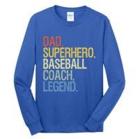 Baseball Coach Dad Cute Gift Tall Long Sleeve T-Shirt