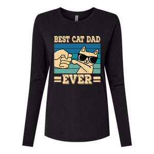 Best Cat Dad Ever Funny Cat Retro Men Womens Cotton Relaxed Long Sleeve T-Shirt