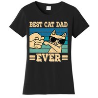 Best Cat Dad Ever Funny Cat Retro Men Women's T-Shirt