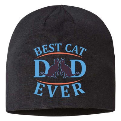 Best Cat Dad Ever Sustainable Beanie