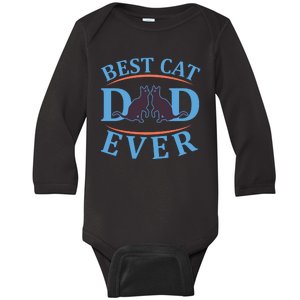 Best Cat Dad Ever Baby Long Sleeve Bodysuit