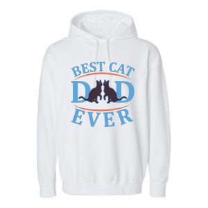 Best Cat Dad Ever Garment-Dyed Fleece Hoodie