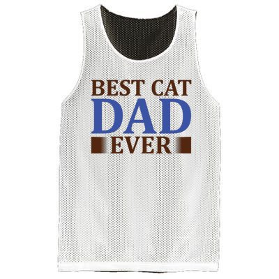 Best Cat Dad Ever Mesh Reversible Basketball Jersey Tank