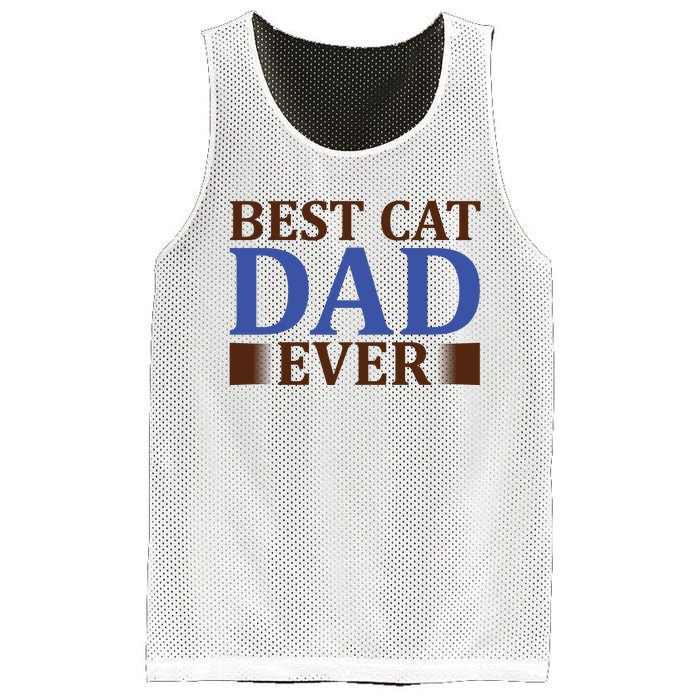 Best Cat Dad Ever Mesh Reversible Basketball Jersey Tank