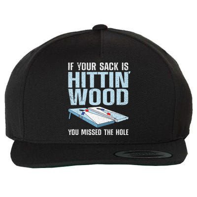 Best Cornhole Design Bean Bag Cornhole Lover Wool Snapback Cap