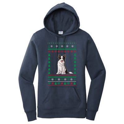 Border Collie Dog Lover Boys Girls Xmas Ugly Sweater Party Gift Women's Pullover Hoodie