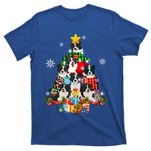 Border Collie Dog Lover Owner Christmas Tree Xmas Holiday Gift T-Shirt