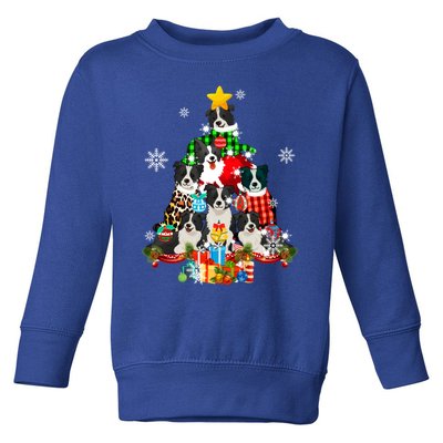 Border Collie Dog Lover Owner Christmas Tree Xmas Holiday Gift Toddler Sweatshirt