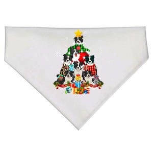 Border Collie Dog Lover Owner Christmas Tree Xmas Holiday Gift USA-Made Doggie Bandana