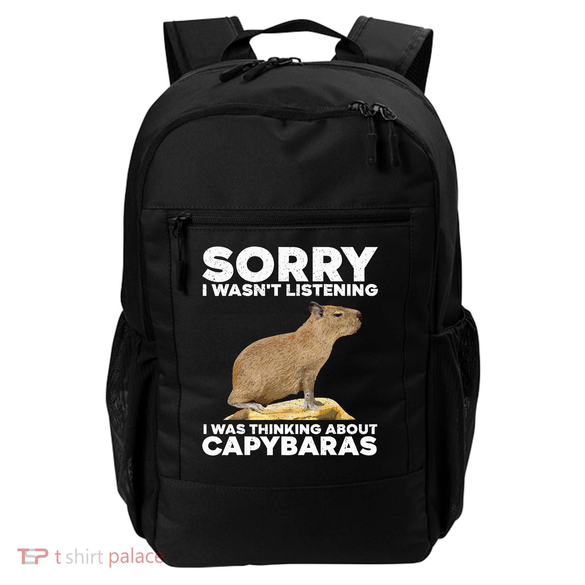 Best Capybara Design For Men Women Kids Pet Rodent Capybara Daily Commute Backpack