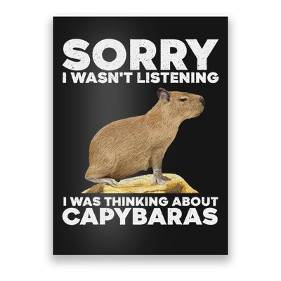 Best Capybara Design For Men Women Kids Pet Rodent Capybara Poster