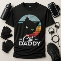 Best Cat Dad Daddy Ever Cat Lover Cooling Performance Crew T-Shirt