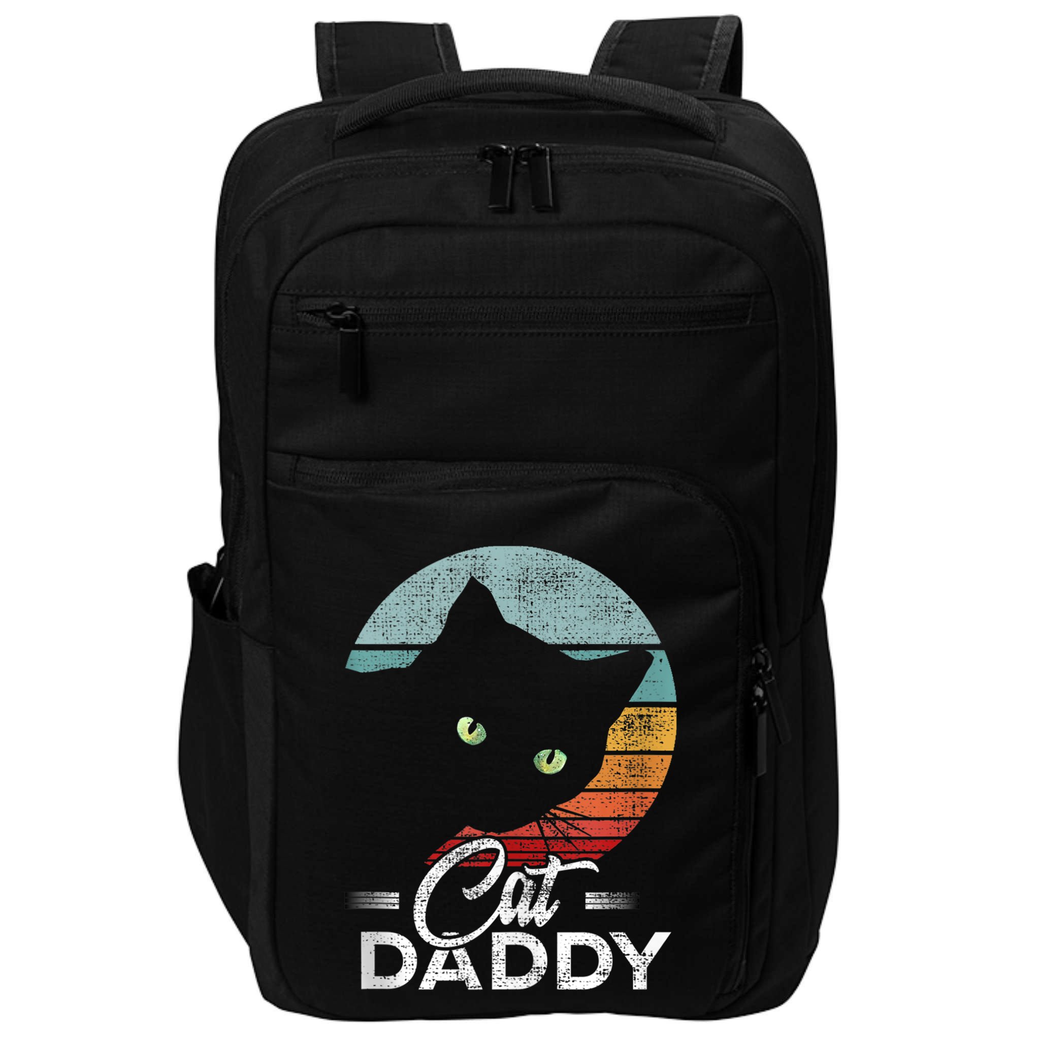 Best Cat Dad Daddy Ever Cat Lover Impact Tech Backpack