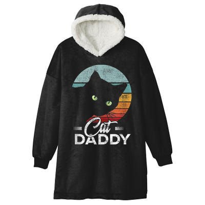 Best Cat Dad Daddy Ever Cat Lover Hooded Wearable Blanket