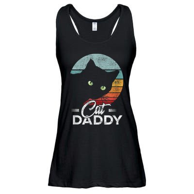 Best Cat Dad Daddy Ever Cat Lover Ladies Essential Flowy Tank