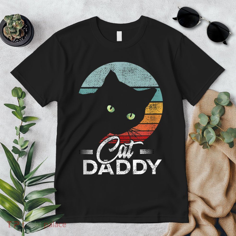 Best Cat Dad Daddy Ever Cat Lover Premium T-Shirt