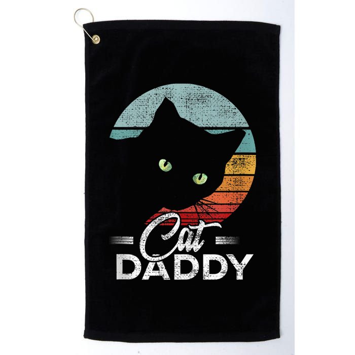 Best Cat Dad Daddy Ever Cat Lover Golf Towel