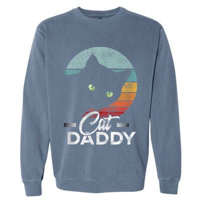 Best Cat Dad Daddy Ever Cat Lover Garment-Dyed Sweatshirt