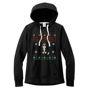 Border Collie Dog Lover Girls Boys Ugly Xmas Sweater Gift Women's Fleece Hoodie