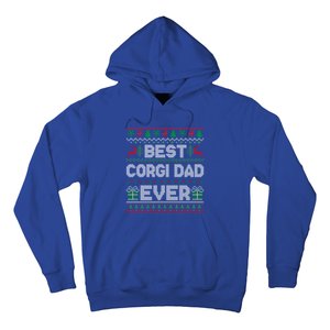 Best Corgi Dad Ever Christmas Pajamas Matching Ugly Xmas Gift Hoodie