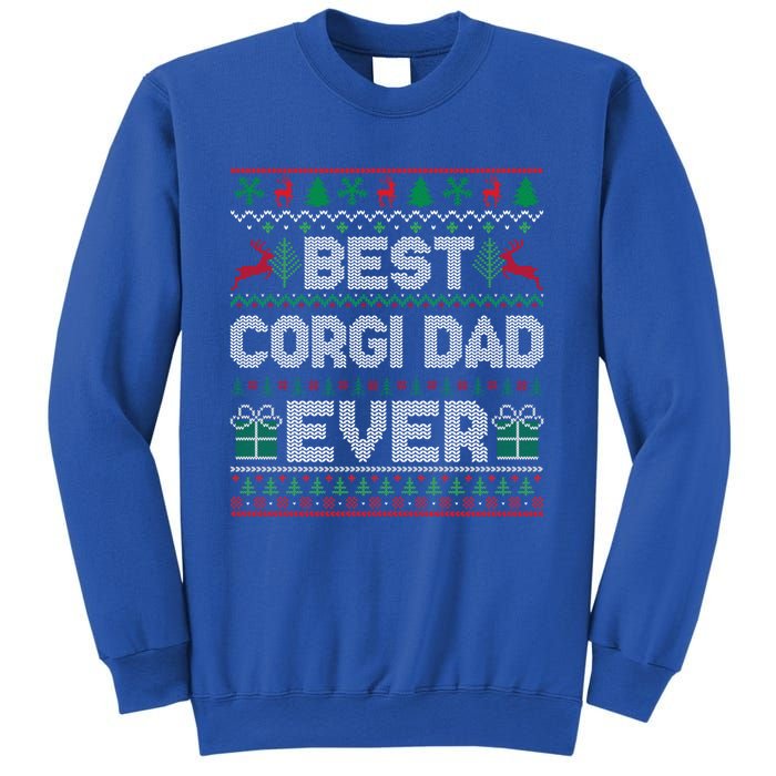 Best Corgi Dad Ever Christmas Pajamas Matching Ugly Xmas Gift Sweatshirt