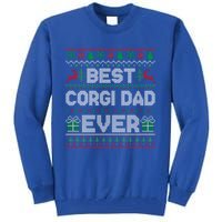 Best Corgi Dad Ever Christmas Pajamas Matching Ugly Xmas Gift Tall Sweatshirt