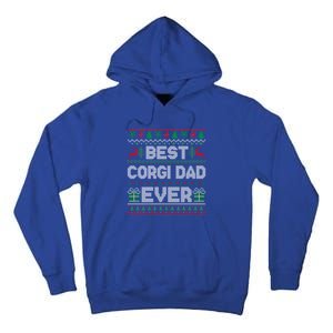 Best Corgi Dad Ever Christmas Pajamas Matching Ugly Xmas Gift Tall Hoodie