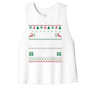 Best Corgi Dad Ever Christmas Pajamas Matching Ugly Xmas Gift Women's Racerback Cropped Tank