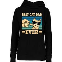 Best Cat Dad Ever Funny Cat Retro Men Womens Funnel Neck Pullover Hood