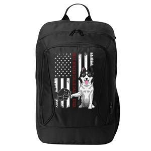 Border Collie Dad Dog American Flag Border Collie Outfit City Backpack