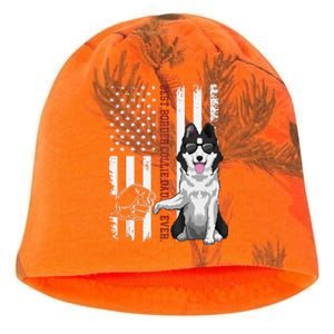 Border Collie Dad Dog American Flag Border Collie Outfit Kati - Camo Knit Beanie