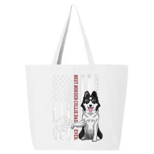 Border Collie Dad Dog American Flag Border Collie Outfit 25L Jumbo Tote