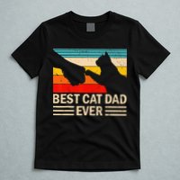Best Cat Dad Ever Funny Vintage Cat Daddy T-Shirt