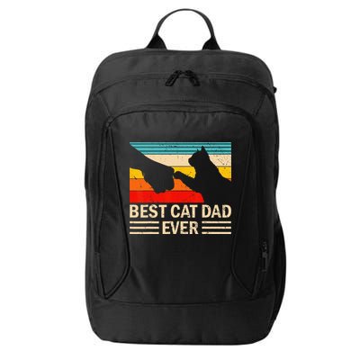 Best Cat Dad Ever Funny Vintage Cat Daddy City Backpack