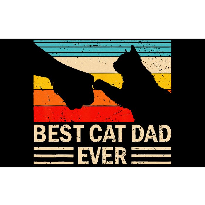 Best Cat Dad Ever Funny Vintage Cat Daddy Bumper Sticker