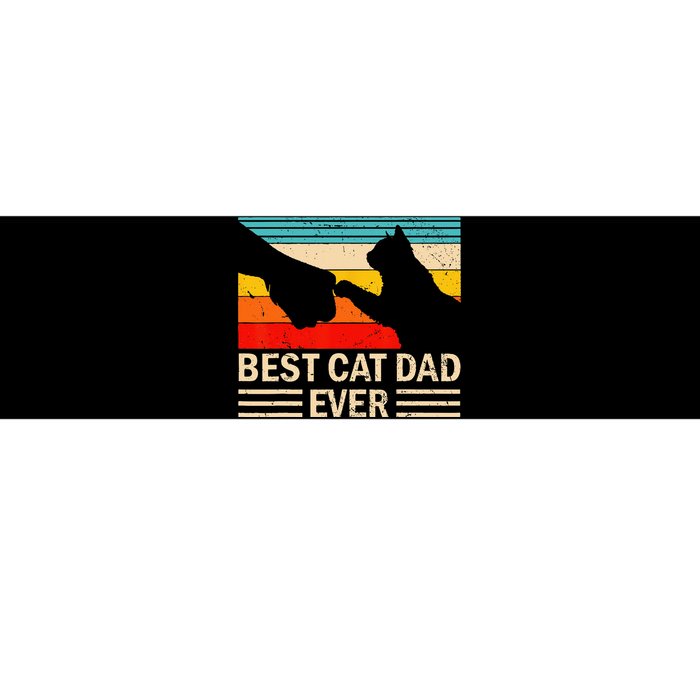 Best Cat Dad Ever Funny Vintage Cat Daddy Bumper Sticker