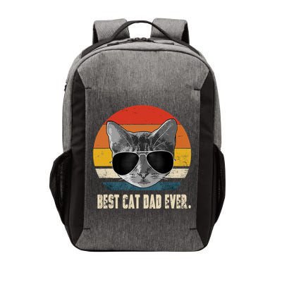 Best Cat Dad Ever Shirt Vintage Retro Cat Daddy Cat Father TShirt Vector Backpack