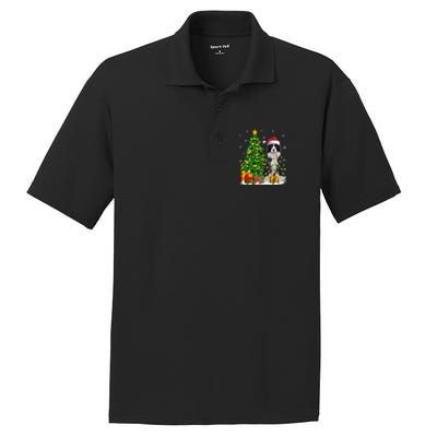 Border Collie Dog Lover Xmas Santa Border Collie Christmas Gift PosiCharge RacerMesh Polo