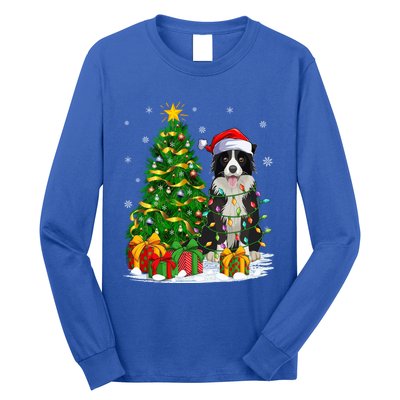 Border Collie Dog Lover Xmas Santa Border Collie Christmas Gift Long Sleeve Shirt