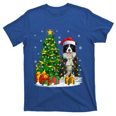 Border Collie Dog Lover Xmas Santa Border Collie Christmas Gift T-Shirt