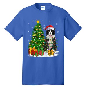 Border Collie Dog Lover Xmas Santa Border Collie Christmas Gift Tall T-Shirt