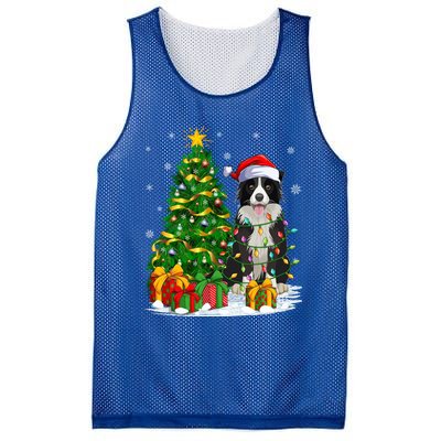 Border Collie Dog Lover Xmas Santa Border Collie Christmas Gift Mesh Reversible Basketball Jersey Tank