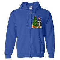 Border Collie Dog Lover Xmas Santa Border Collie Christmas Gift Full Zip Hoodie